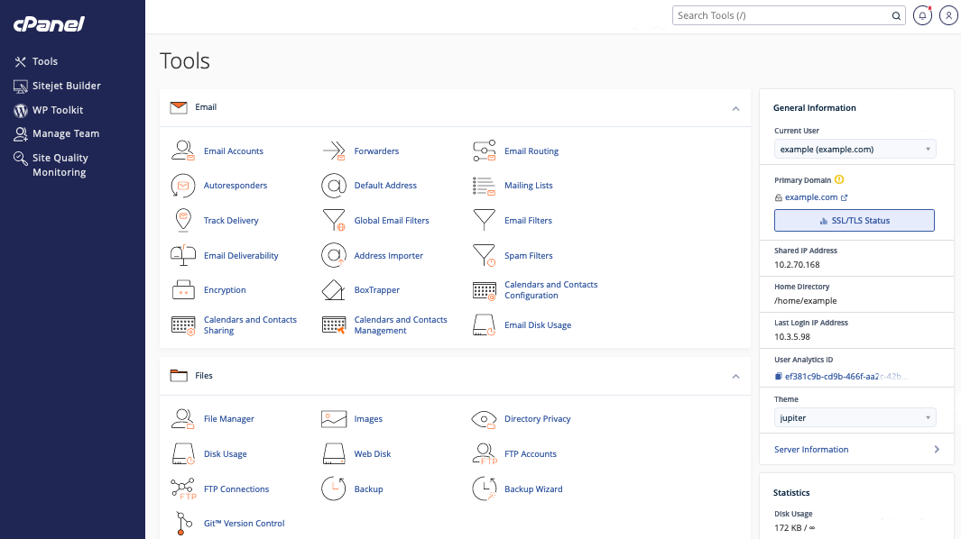 Hospedagem Enterprise - cPanel